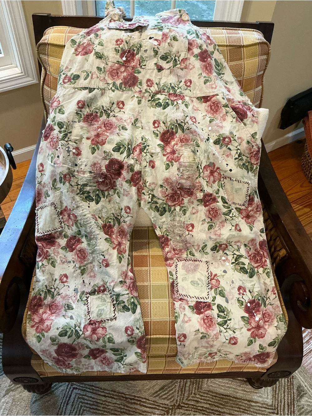 Jaded Gypsy  Endless Travels Overalls O/S in Rosegarden